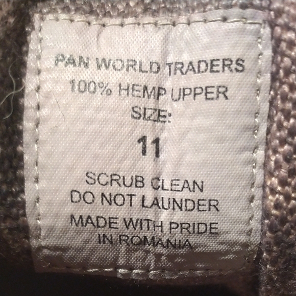 Ecolution Size 11 Brown Hemp Shoes - Picture 7 of 7